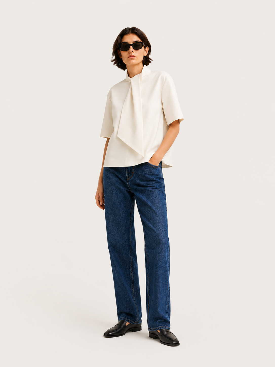 Isolde Tie-Neck Top