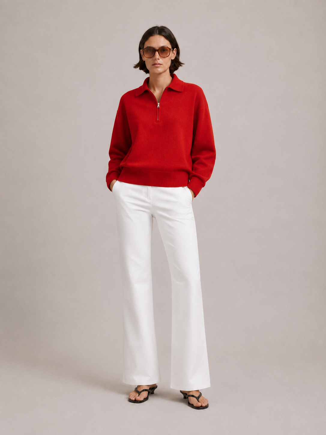 Ruby Zip Polo Knit